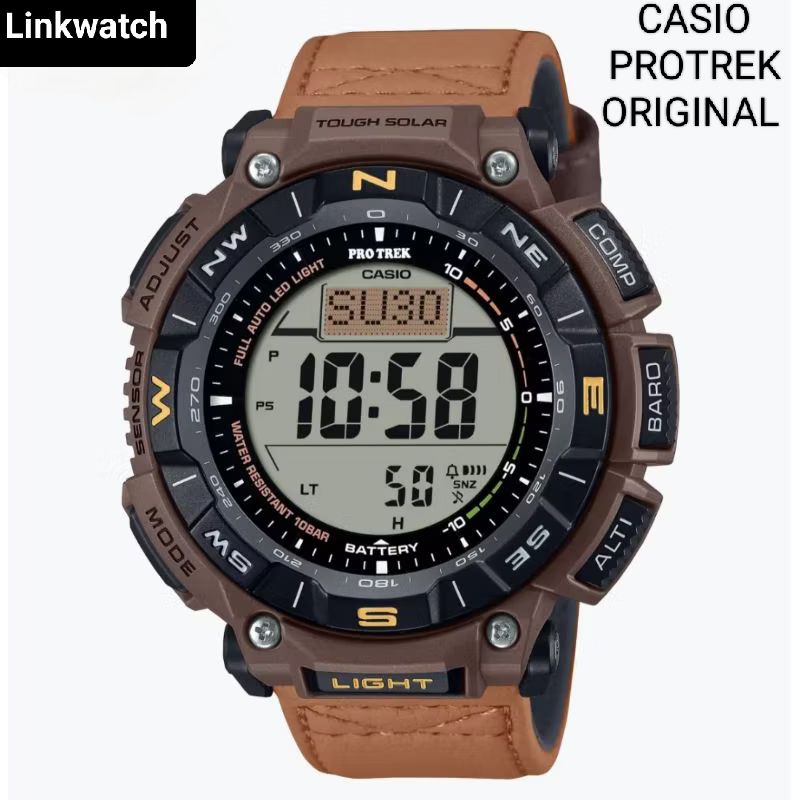 Casio PROTREK PRG-340L-5DR Jam Tangan Pria Digital Outdoor PRG340 PRG-340L-5 PRG340L