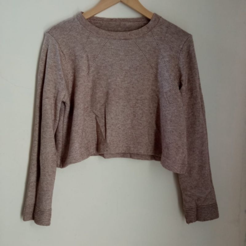Sweater Rajut Crop [PRELOVED]
