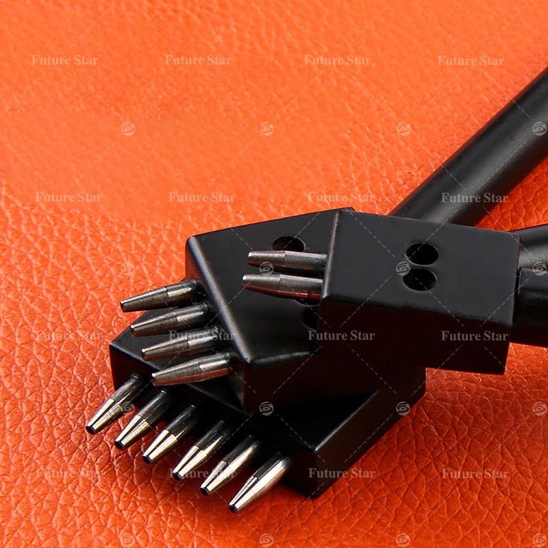 

Alat Kerajinan Kulit Pembolong Kulit 4mm 5mm 6mm 6 Plong Hollow Punch Metal Prong Punches Cutter