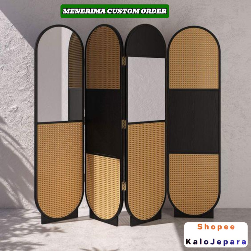 Sekat Dapur Dan Ruang Keluarga Bisa Dikirim Ke [ Pekanbaru ] | Partisi Rotan | Jati Minimalis | Peny