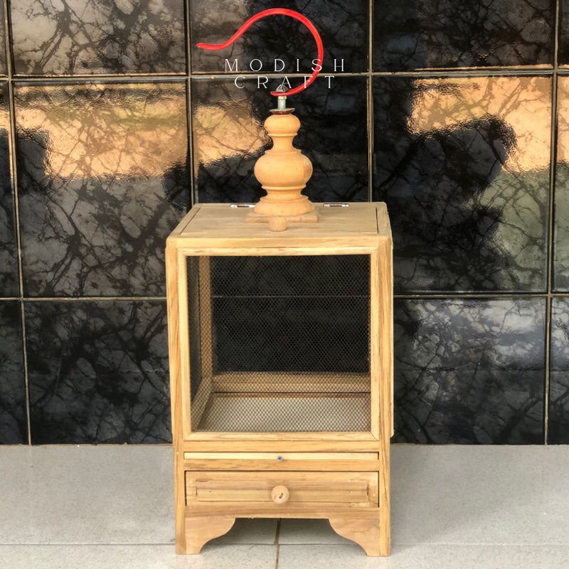 KANDANG JANGKRIK KAYU JATI FULLSET