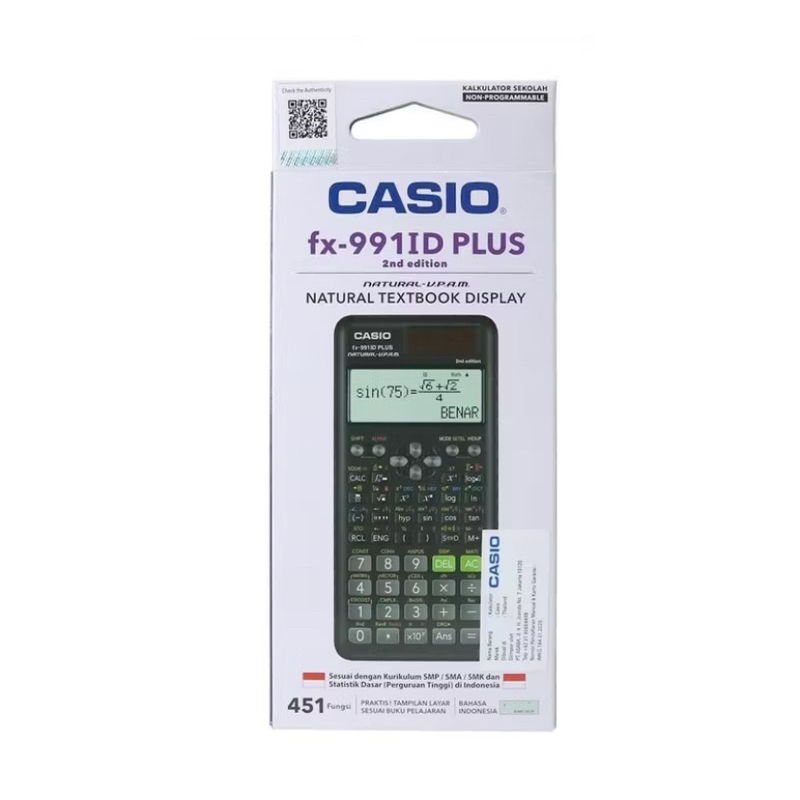 

TERMURAH‼️KALKULATOR CASIO FX-991 ID PLUS 2nd Edition Scientific Original