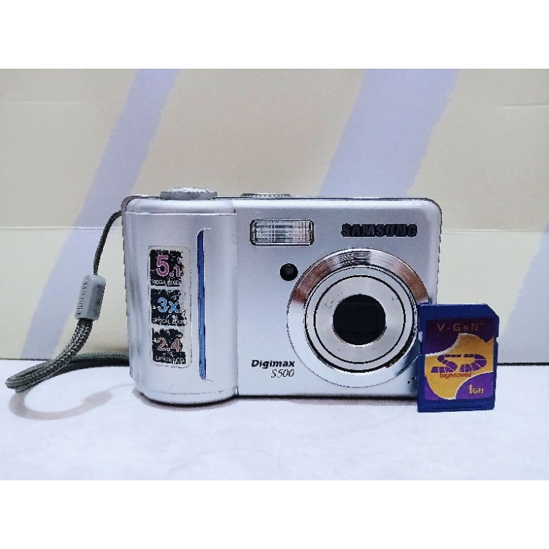 JUAL KAMERA DIGICAM SAMSUNG S500 KONDISI NORMAL/NYALA TOMBOL² AMAN BERFUNGSI SEMUA HASIL CAKEP TINGG