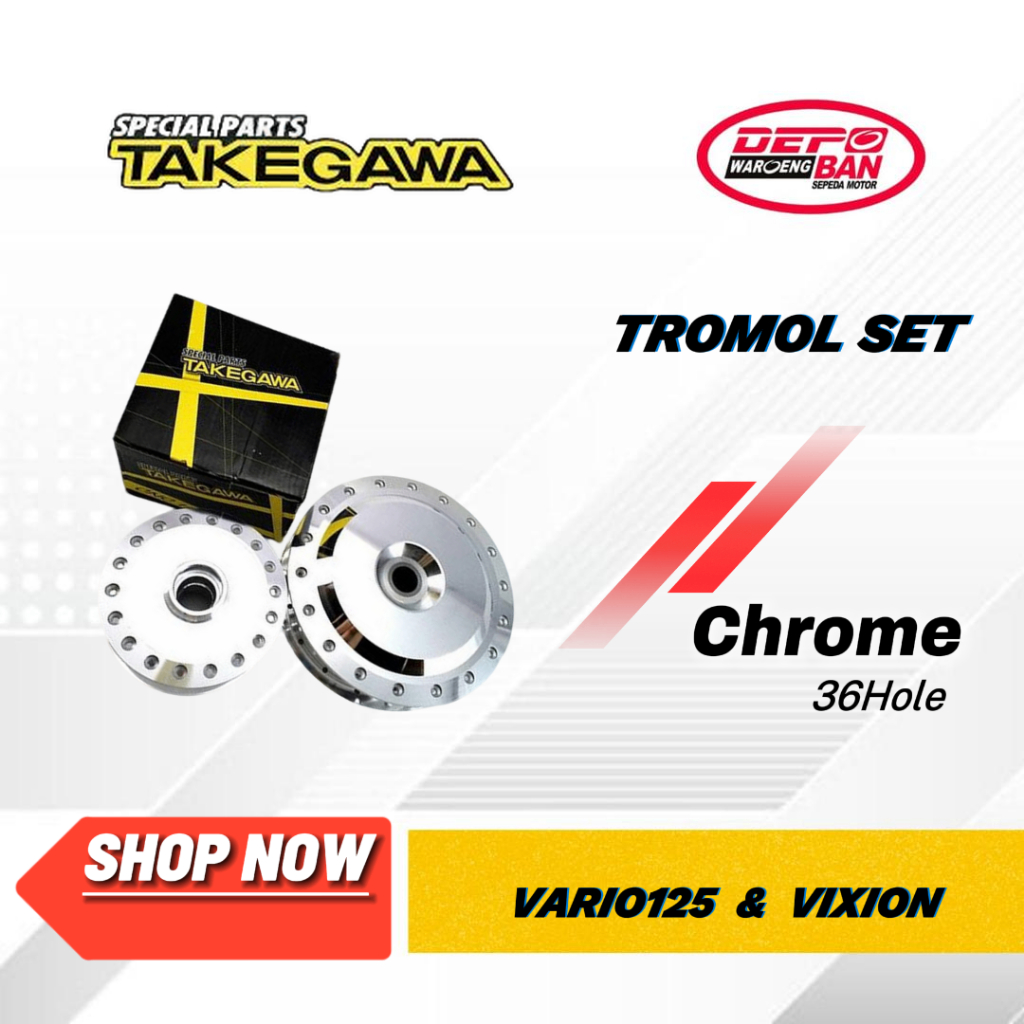 TROMOL SET V125,VIXION TAKEGAWA ORIGINAL NEW
