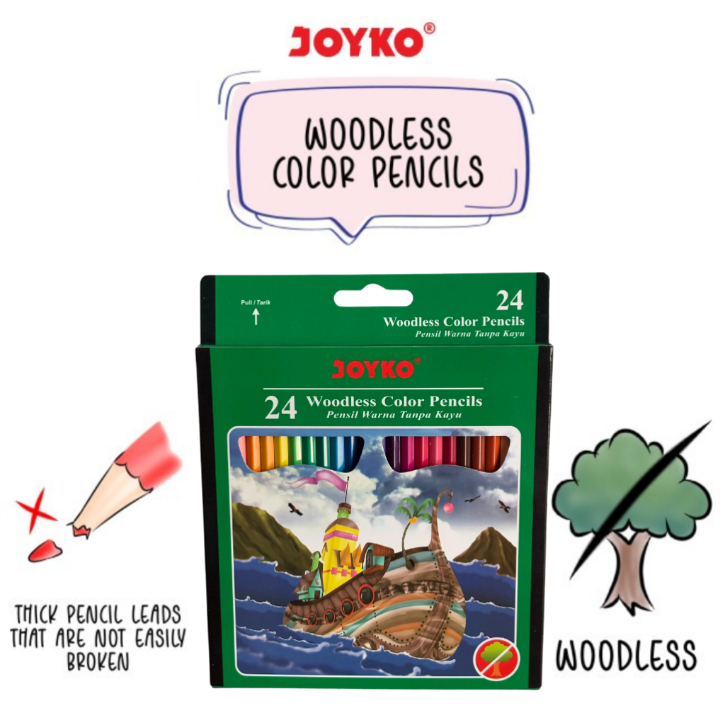 

Pensil Warna Joyko CP-104 24 Warna