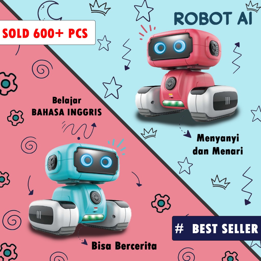 Robot Pintar Multifungsi Meningkatkan Edukasi Dan Kreativitas Anak Mainan Anak