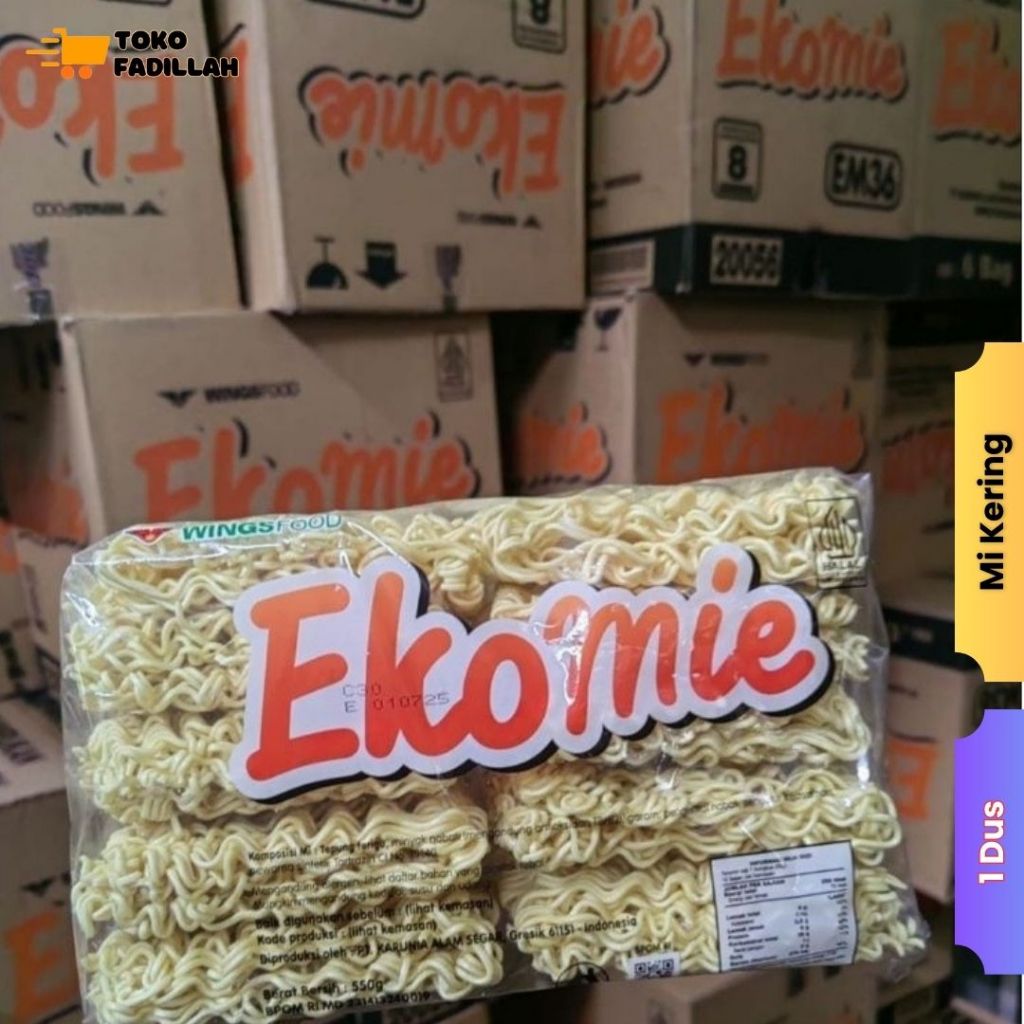 

EkoMie Mi Kering Instan - 1 Dus (isi 6 pak x 10 pcs) / Mie Eko 1 Dus
