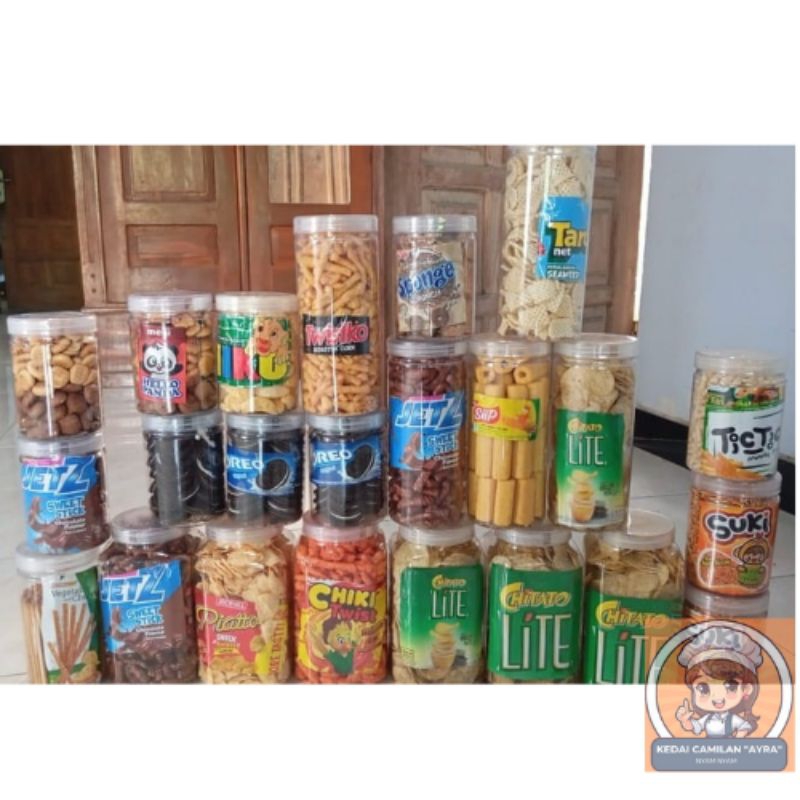 Aneka Jajan Toples Jar 2L | Snack Ringan | Aneka Camilan Ringan | Snack Branded