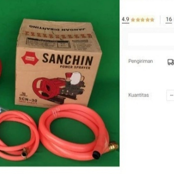 

Sanchin 30 Mesin Cuci Steam Sprayer Jet Cleaner Motor Engine SCN 30