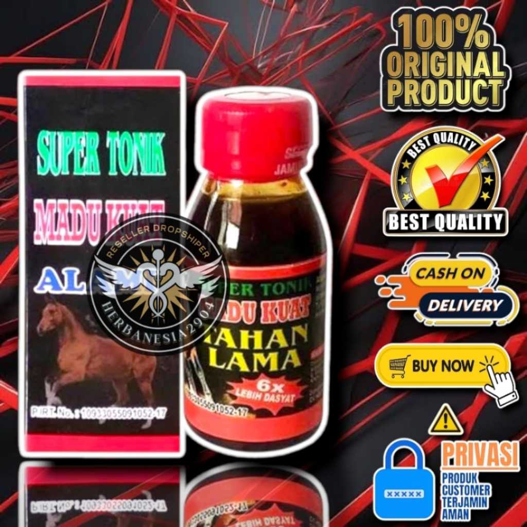 Madu Stamina Pria  / Madu Tonik 6x Cap Kuda Segel Merah / Madu Tonik Alami Tjap Kuda