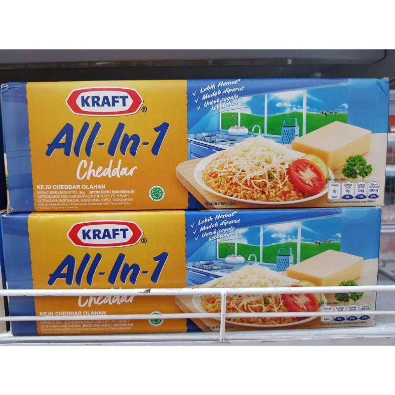 

keju Kraft all in one 2kg ready stok ORI