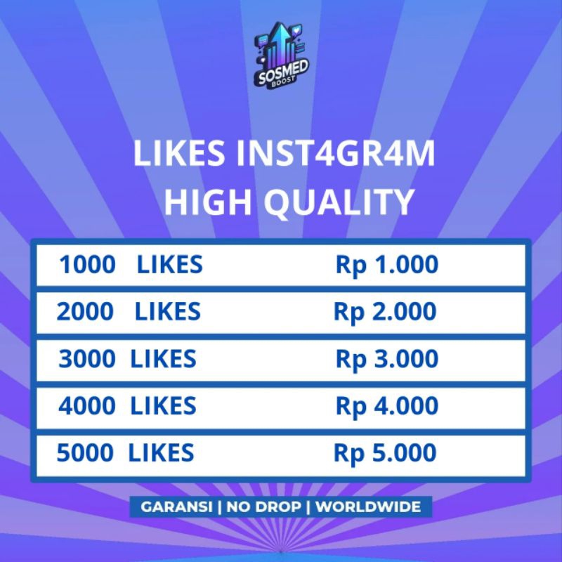 LIKES INSTAGRAM BERGARANSI
