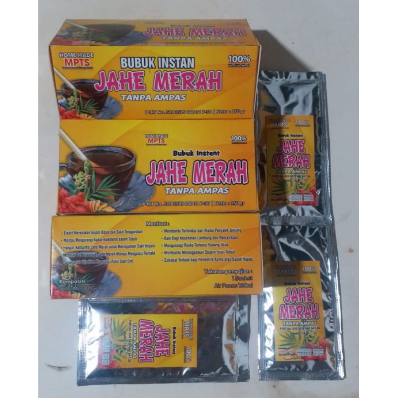 

Minuman Bubuk Instan Jahe Merah Tanpa Ampas