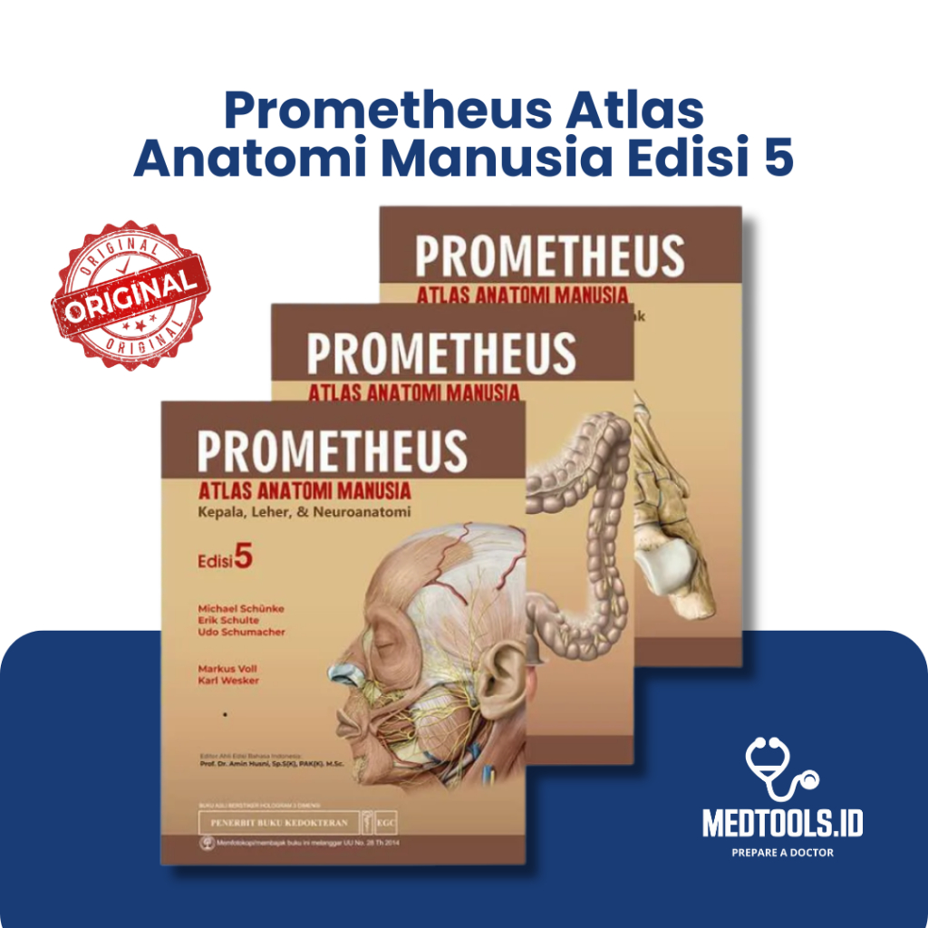 Prometheus Atlas Anatomi Manusia Edisi 5/Paket 3 Buku/Original