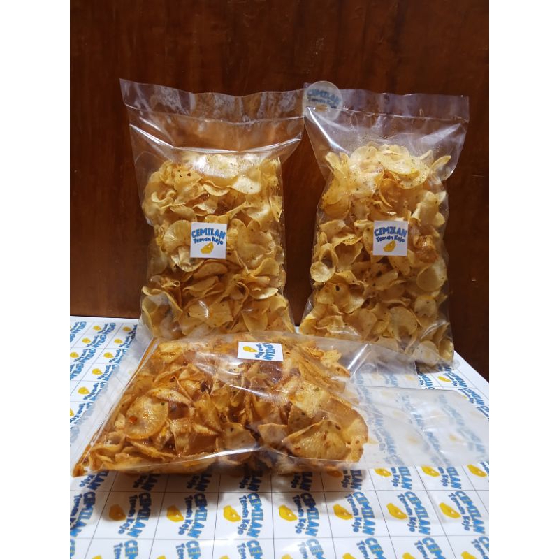 

Keripik singkong daun jeruk PEDAS manis