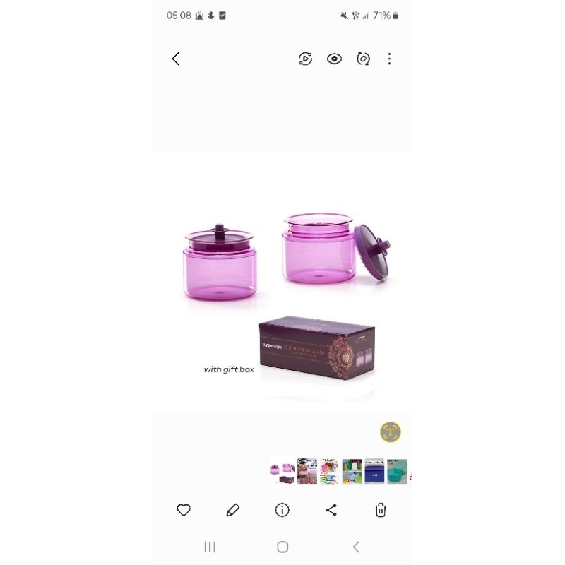 counterpart tupperware ungu 1.2L