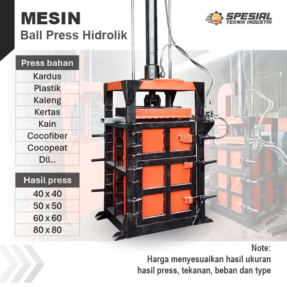 Mesin ball press hidrolik