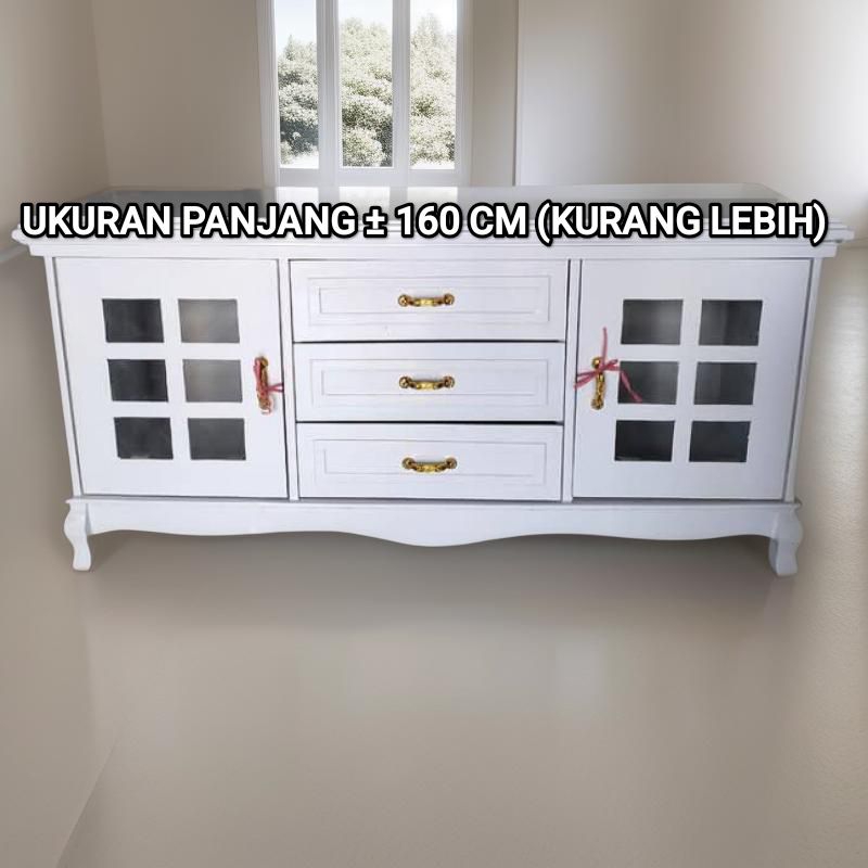 Buffet tv klasik minimalis / buffet classic minimalis laci / meja tv klasik classic minimalis / meja