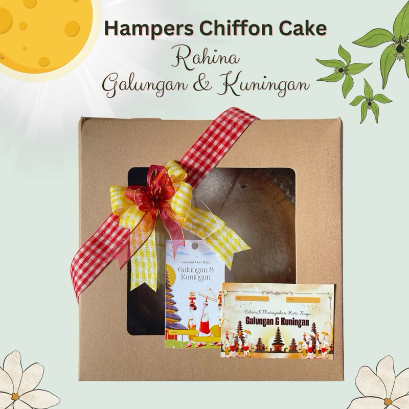 

[ SJB ] Chiffon Cake Hampers Galungan dan Kuningan - Bolu Lembut Galungan & Kuningan