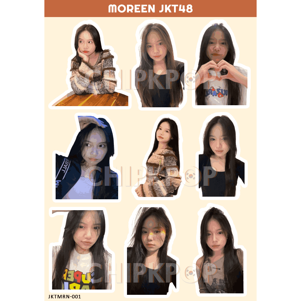 MOREEN STIKER JKT 48 I STIKER JKT 48 I JKT 48 NEW ERA I STIKER MOREEN JKT48 I STIKER HOLOGRAM JKT48