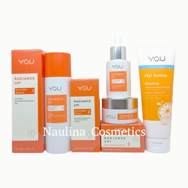 Paket Y.O.U BASIC SKINCARE KOMPLIT MENCERAHKAN Vitamin C/ YOu PAKET golden Age