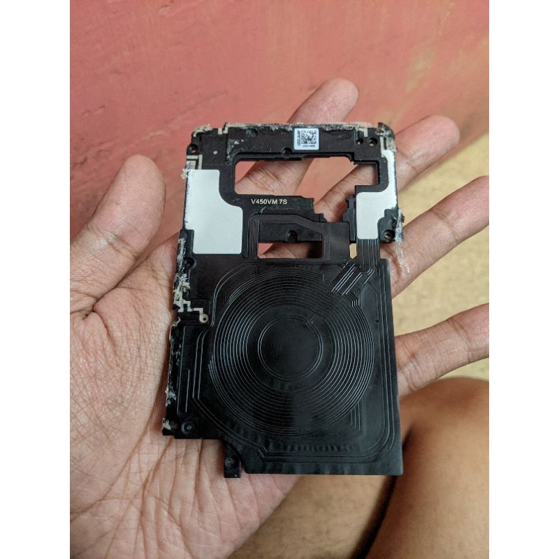 Tutup Mesin dan wireless charger LG V50 Thinq ori copotan