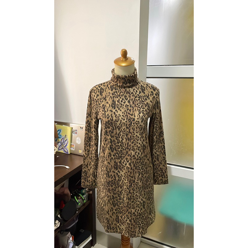 zara leopard dress (preloved)