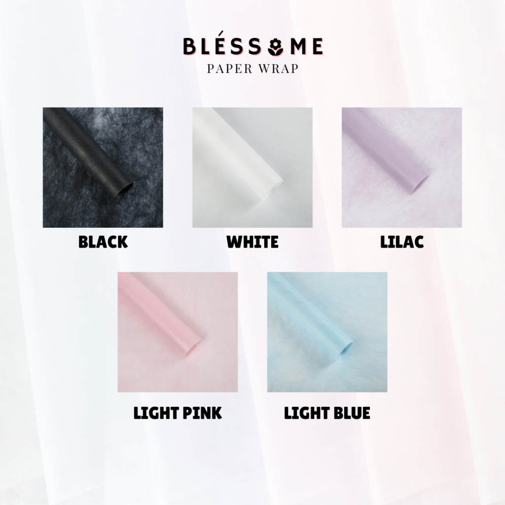 

(5 LEMBAR) Flower Wrapping Paper Solid Color Tissue / Tissue Paper / Kertas Tisu Kertas Buket Bunga Florist Cellophane Pembungkus Kertas Hand Bouquet