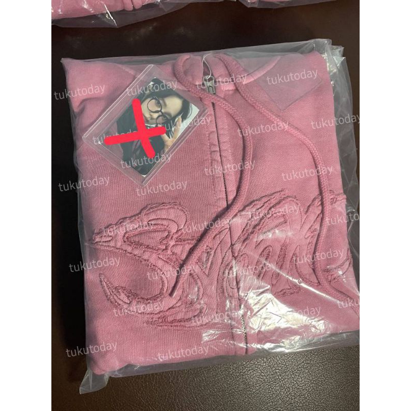 [NEW ARRIVAL] READY STOCK Official aespa synk parallel line encore concert MD — aespa PINK HOODIE