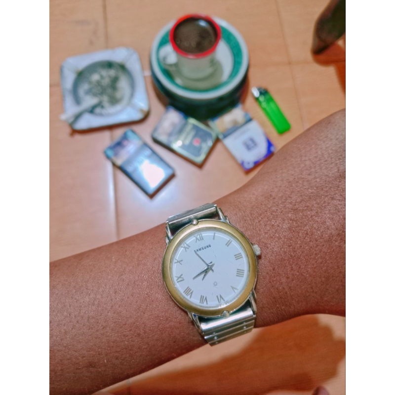 JAM TANGAN UNIK JADUL SAMSUNG MANUAK ANALOG TIME