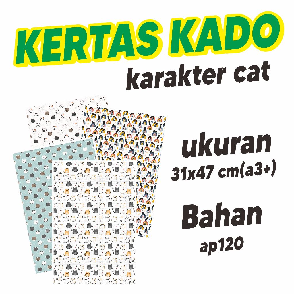 

Kertas Kado karakter kucing