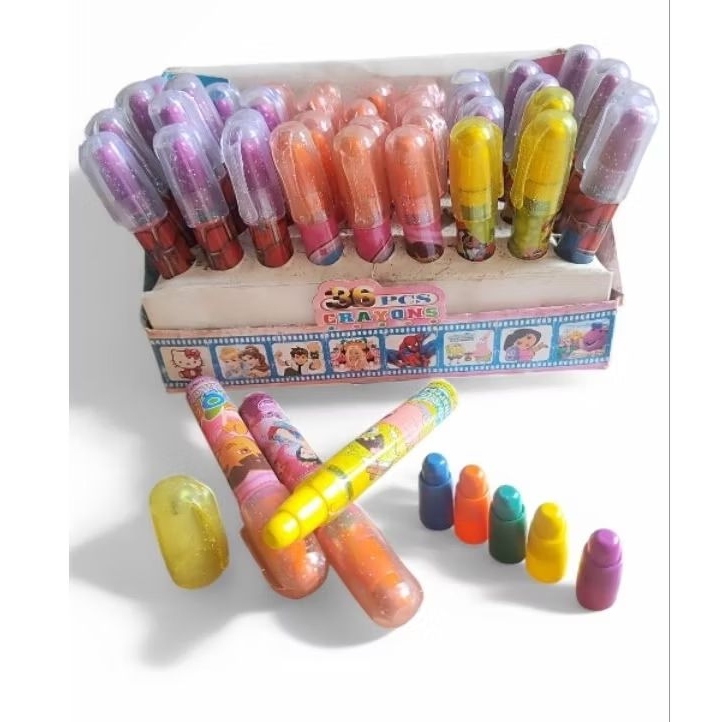 

Crayon/krayon anak susun/tingkat 5 warna karakter rendom CY15