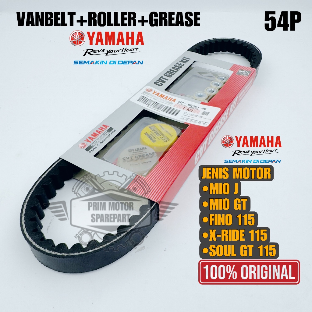 ORIGINAL VANBELT SET ROLLER MIO J,MIO GT, FINO 115, X-RIDE 115, SOUL GT 115, KUALITAS ASLI YAMAHA