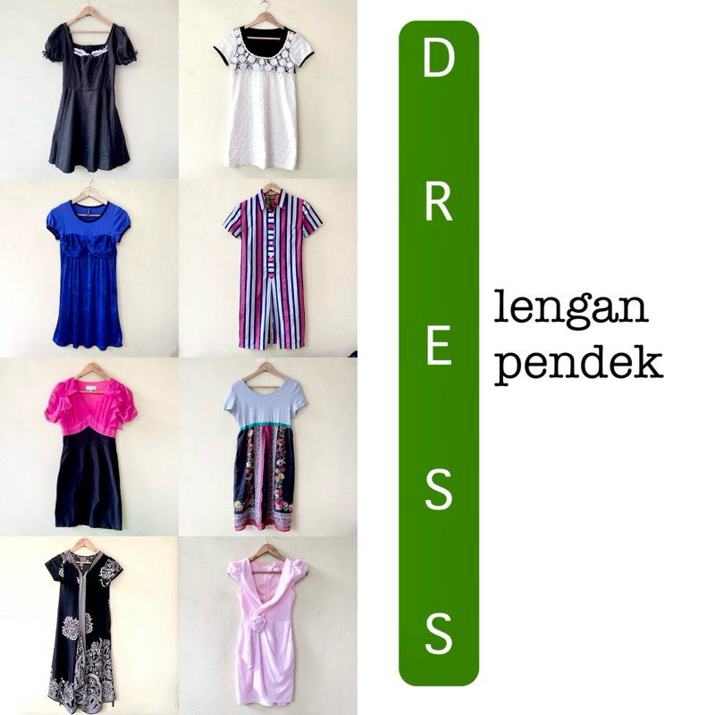Dress | Lengan Pendek | Panjang