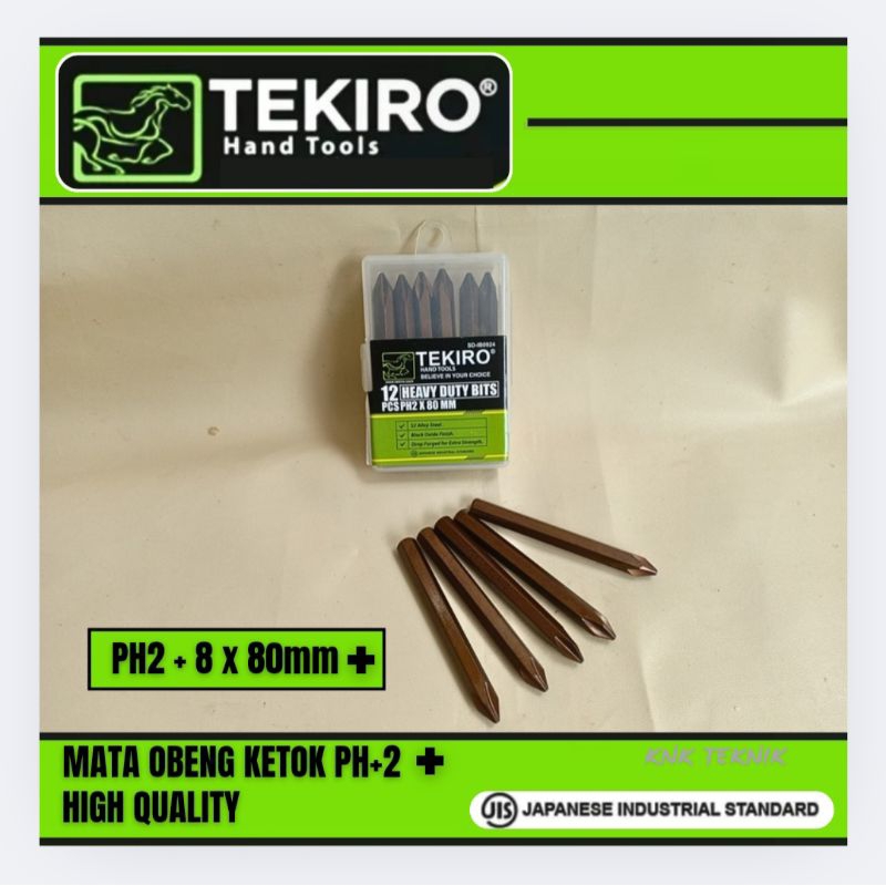 Mata Obeng Ketok Obeng Tumbuk PH2 Plus Magnet Tekiro