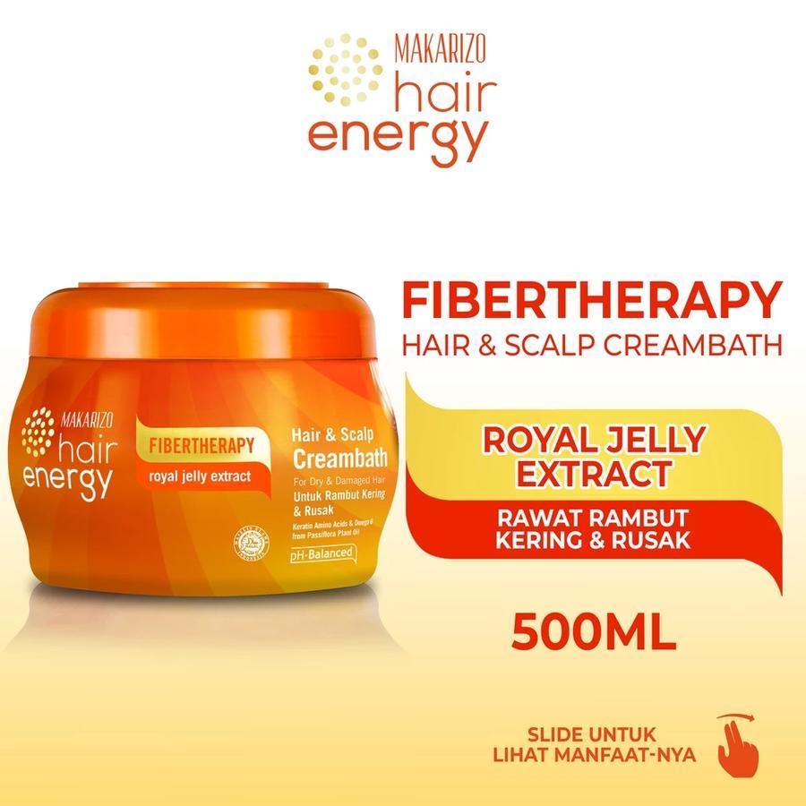 Ubtan Mart // Makarizo Hair Energy Fibertherapy Hair & Scalp Creambath Royal Jelly 500 ml