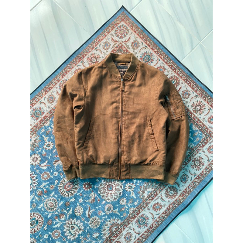 Uniqlo Faux Bomber Suede