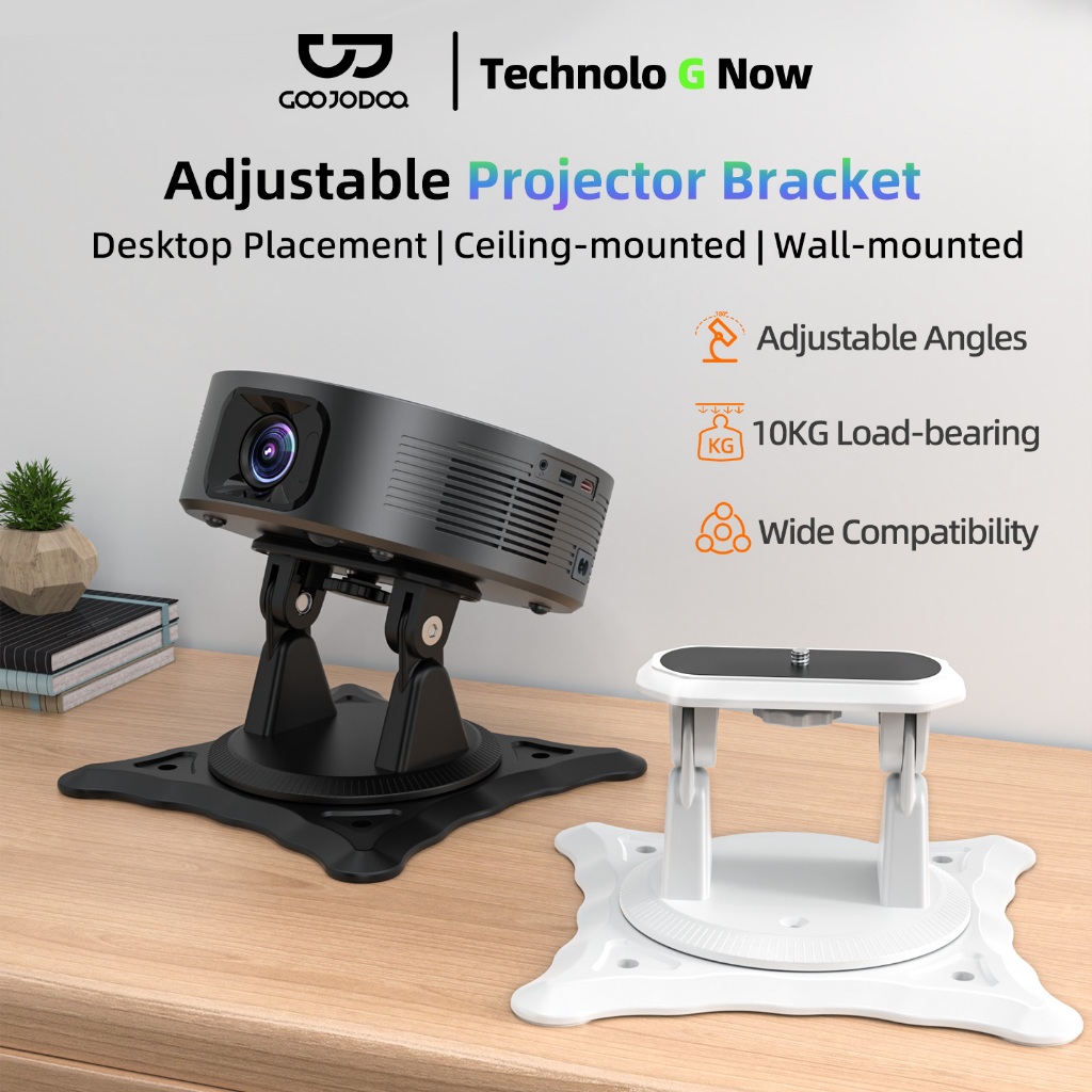 Goojodoq Proyektor stand multi directional 360-degree pan-tilt rotating bracket hanger large tripod 