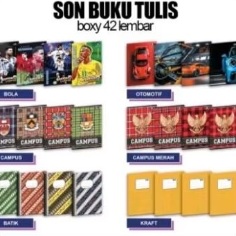 

Buku tulis BOXY SON 42 Lembar (10pcs)
