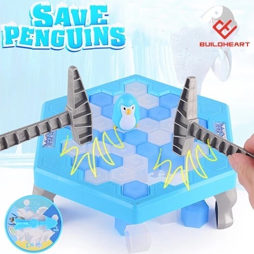Buildheart Mainan Anak Penguin Trap Ice Breaking GAMES Mainan Anak Mainan Save Penguin Penguin Pingu