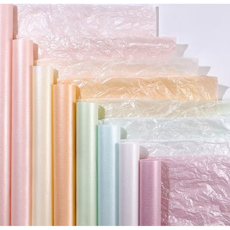 

Korean Flower Wrapping Pearl Pear Paper Sydney Tissue Waterproof Kertas Buket Bunga Florist 50x70cm