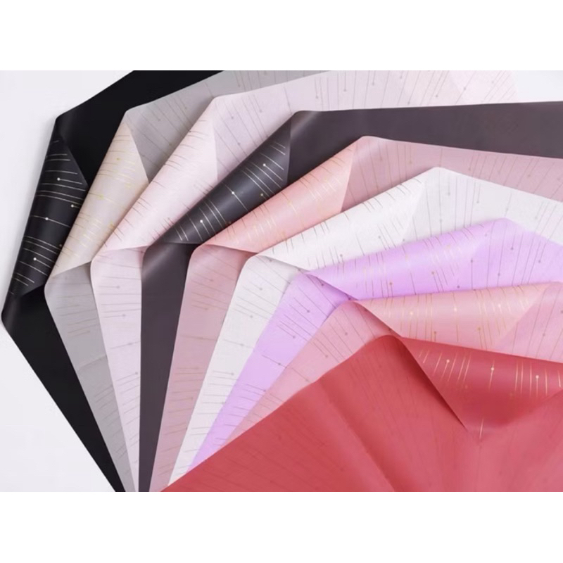 

FLOWER WRAPPING KERTAS BUKET MOTIF METEOR CELLOPHANE Buket Bunga Pontianak