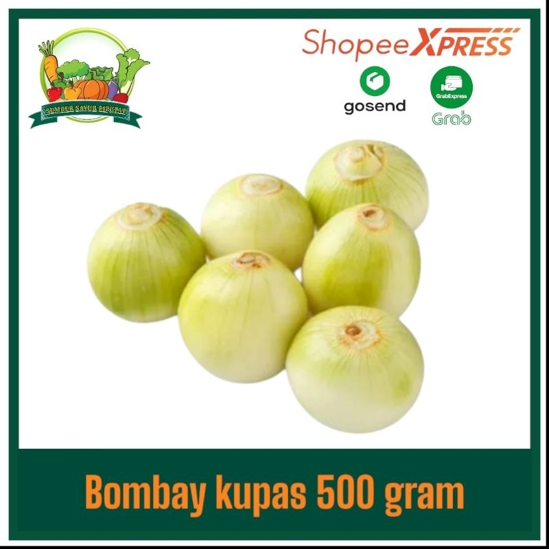 

Bawang Bombay kupas 500 gram - KIRIM INSTAN