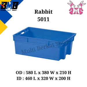 Rabbit Keranjang Container Box Industri Plastik 5011 Termurah