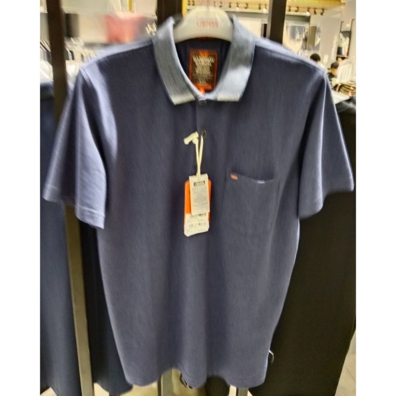 Kaos kerah pendek pria Cardinal casual original mens polo shirt EAPAR0378P 02H kaos pria navy atasan