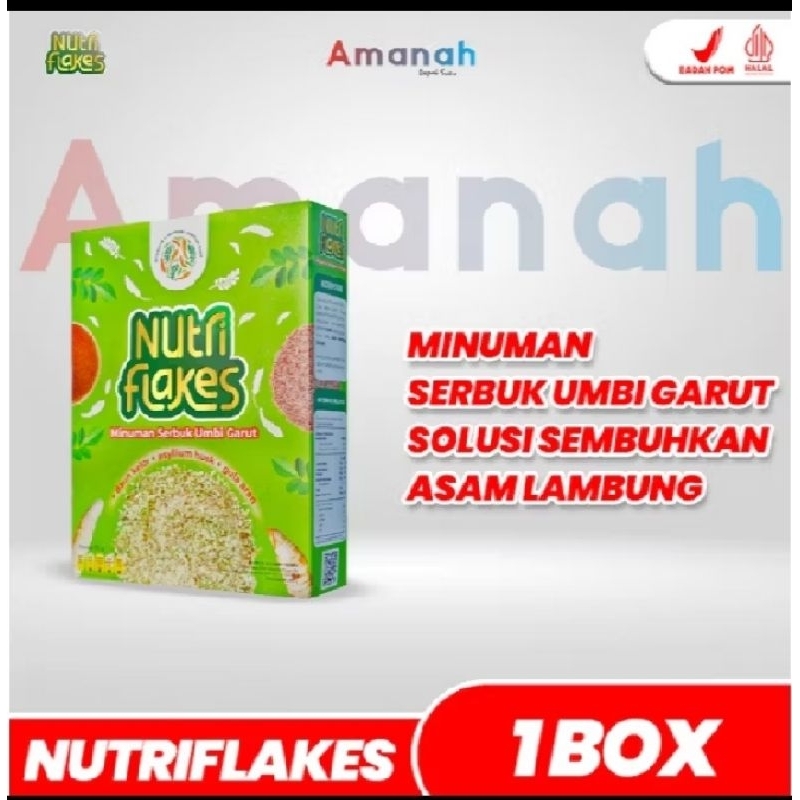 

Nutriflakes Sereal Umbi Garut Original Lokal No. 1, Solusi Ampuh Atasi Asam Lambung, GERD dan Maag!!