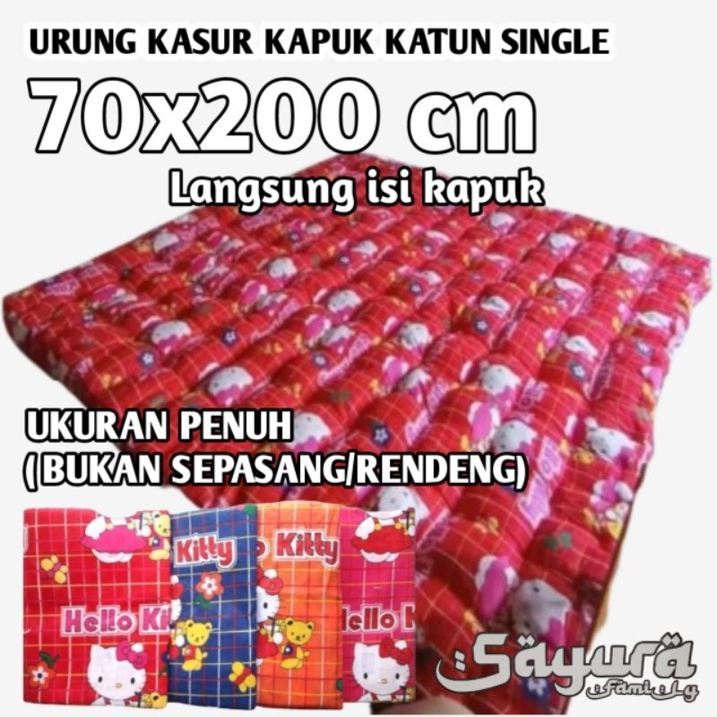 (70x200) URUNG KASUR KAPUK KATUN/KULIT KASUR KAPUK KATUN