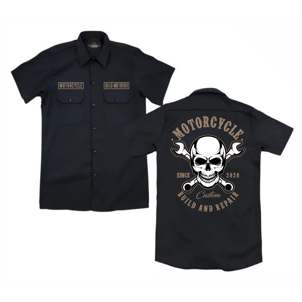 Sreg Workshirt Motorcycle kemeja kerja PDH