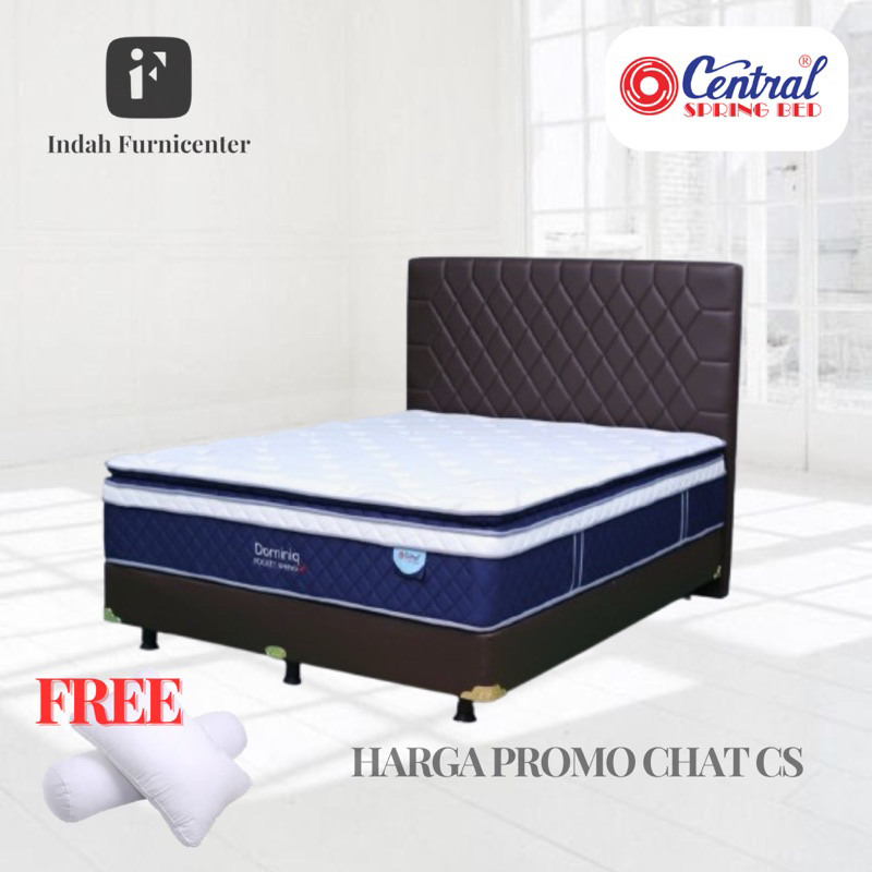 kasur springbe dominiq central pocket spring 90x200 120x200 160x200 180x200 matras kasur springbed c
