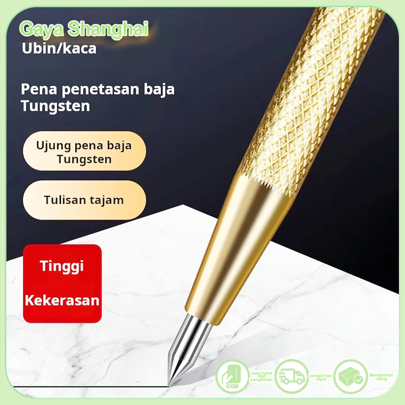 

Pena penanda paduan baja tungsten, pena khusus pemotong ubin, jarum penanda pisau baja hitam, pelat baja logam, menggambar artefak